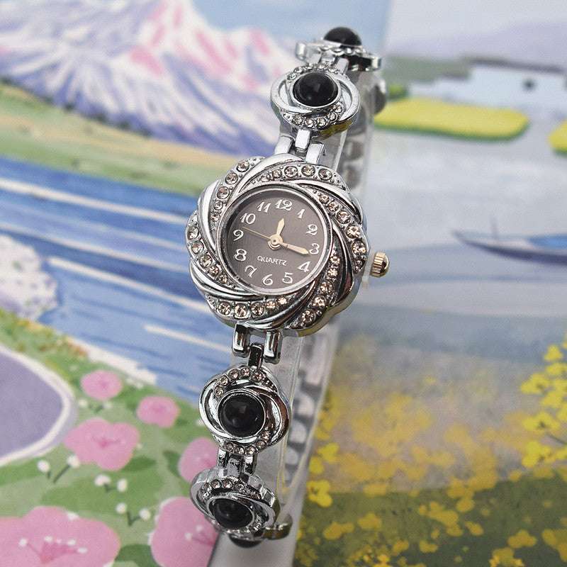 Chalcedony Diamond Light Luxury Bracelet Watch Chalcedony Women's Diamond Light Luxury | Ectron Online
