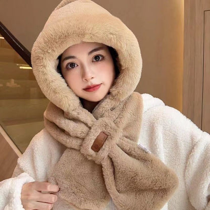 Winter Cycling Warm Hat & Scarf Set | Fleece-Lined Ear Protection Cycling Cold Protection Ear Protection F | Ectron Online