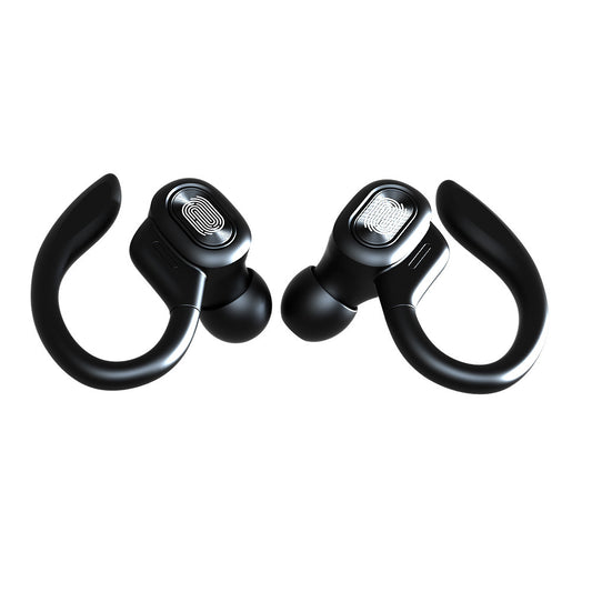 Bluetooth Headset Binaural Ear Hook Touch Headset With LED True Digital