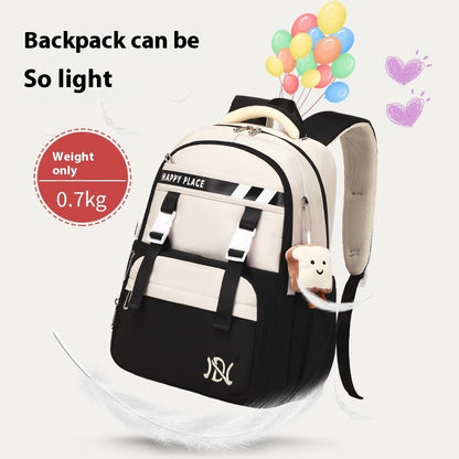 Minimalist Preppy Style Stain-resistant Schoolbag
