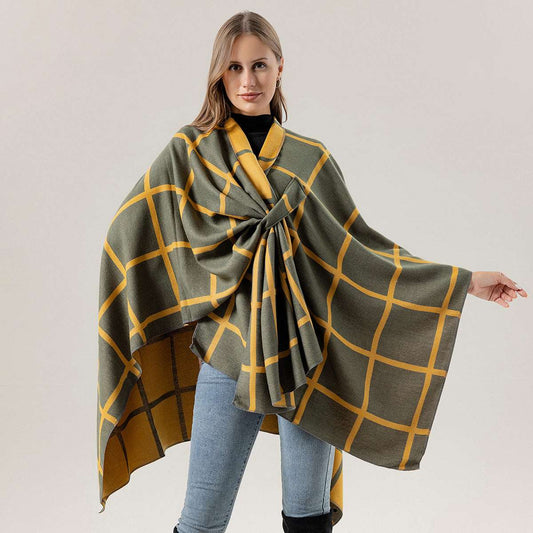 Warm Gingham Check Scarf for Women's Fashion Women's Fashion Gingham Check Warm Scarf | Ectron Online