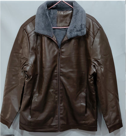 Men's Suede Winter Polo Coat