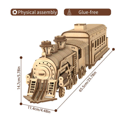 Garoustan Train 3D Wooden Puzzle Home Fashion Simple Garoustan Train Puzz | Ectron Online