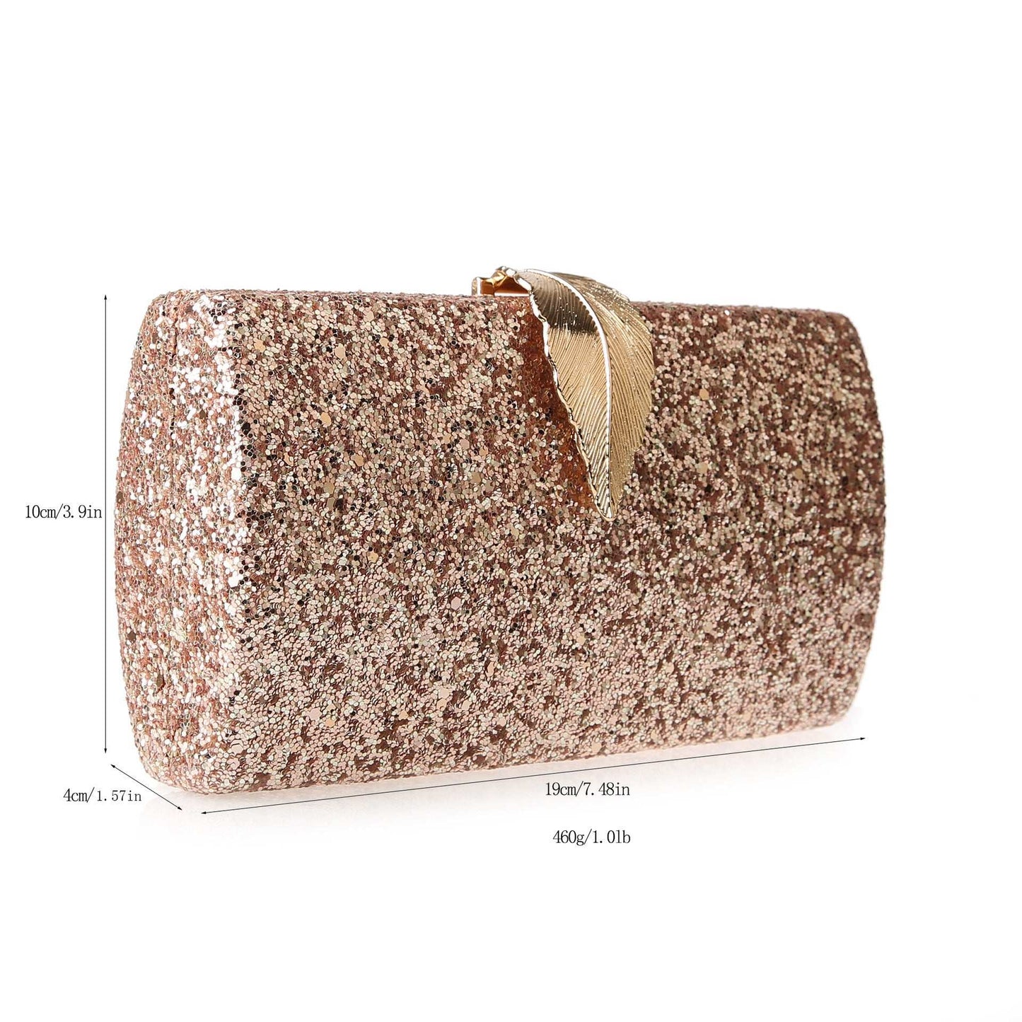 Sequined Dinner Bag Fashion Simple Clutch Long Small Square Bag Dress Bridal Bag Party Wedding
