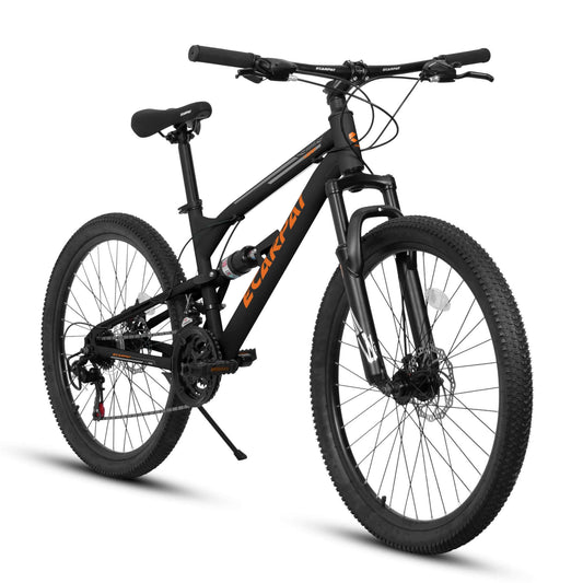 26" Dual Suspension Mountain Bike - 21-Speed Steel Frame MTB A26207 26 Inch Steel Frame Shock Fork Pl | Ectron Online