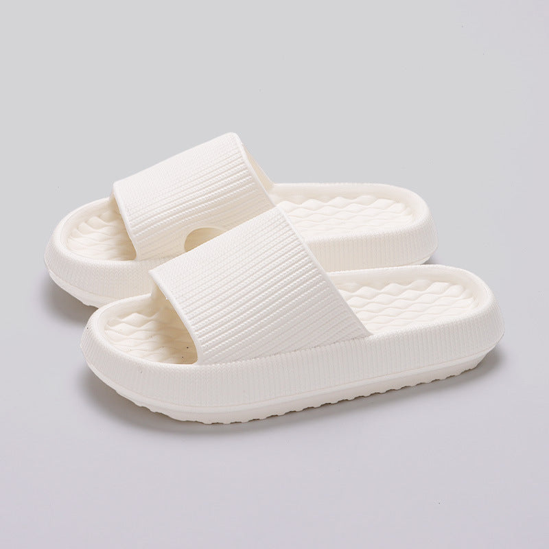 Summer EVA Slippers Solid Color Rhombus Stripe Anti-slip Slippers New Women's Home Shoes Summer EVA Slippers Solid Color Rhombus | Ectron Online