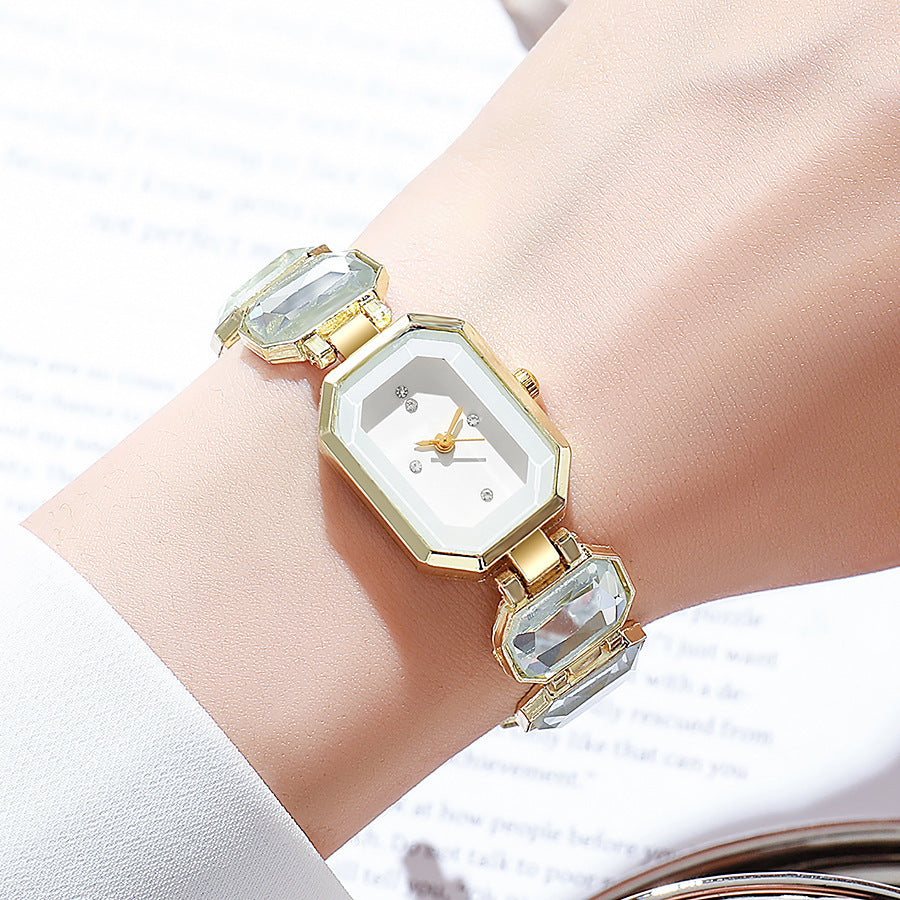 Stone Color Emerald Niche Bracelet Stone Color Emerald Niche High-grade Aff | Ectron Online