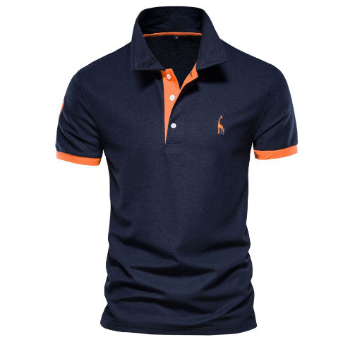 Men’s Stand Collar Polo Shirt – Business Casual Short Sleeve Men's Stand Collar Short Sleeve Polo Shi | Ectron Online
