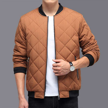 Brown quilted jacket