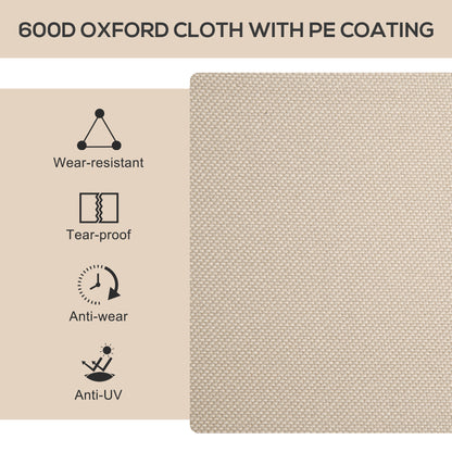 Khaki oxford cloth fabric with PE coating, tear-proof and wear-resistant surface