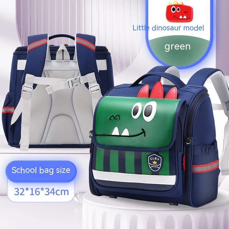 Female Spine Protection Backpack | Raw Style Minimalist Schoolbag Raw Schoolbag Backpack Spine Protection | Ectron Online