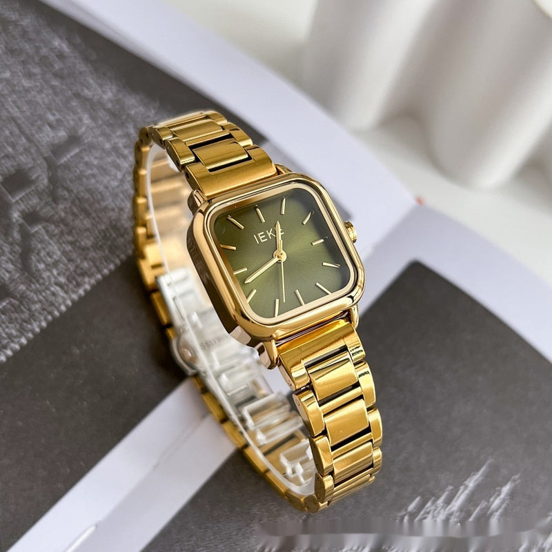 Fashion Square Watch | Simple Steel Belt Simple Square Fashion Exquisite Steel Be | Ectron Online