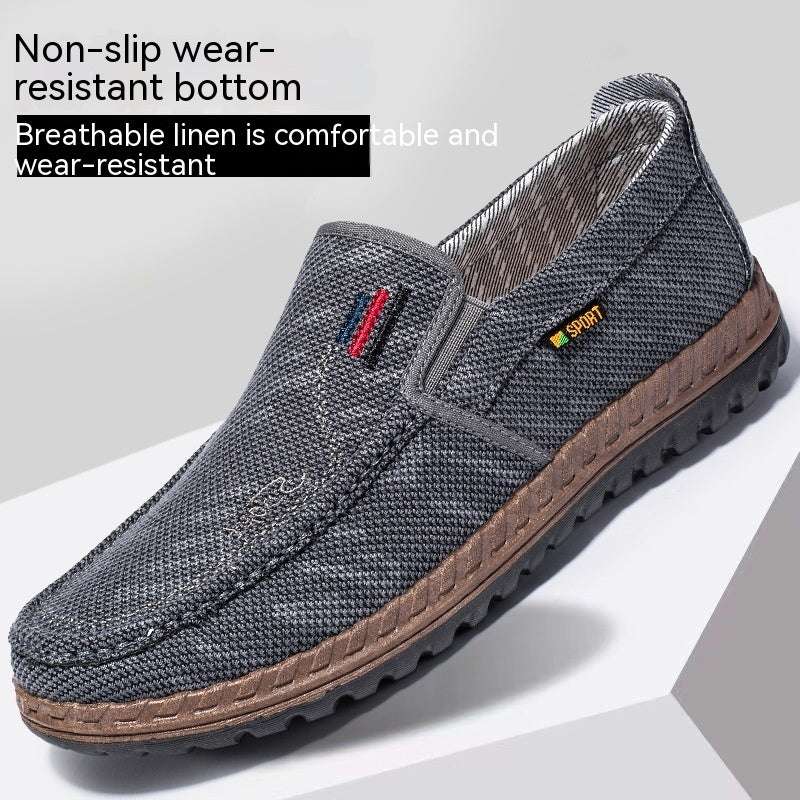 Men’s Breathable Canvas Shoes – Soft Bottom & Non-slip Grip Men's Breathable Canvas Shoes Soft Botto | Ectron Online