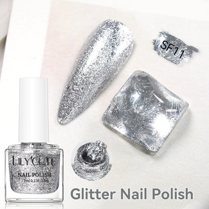 Quick-dry Metallic Mirror Nail Polish, No Baking Required