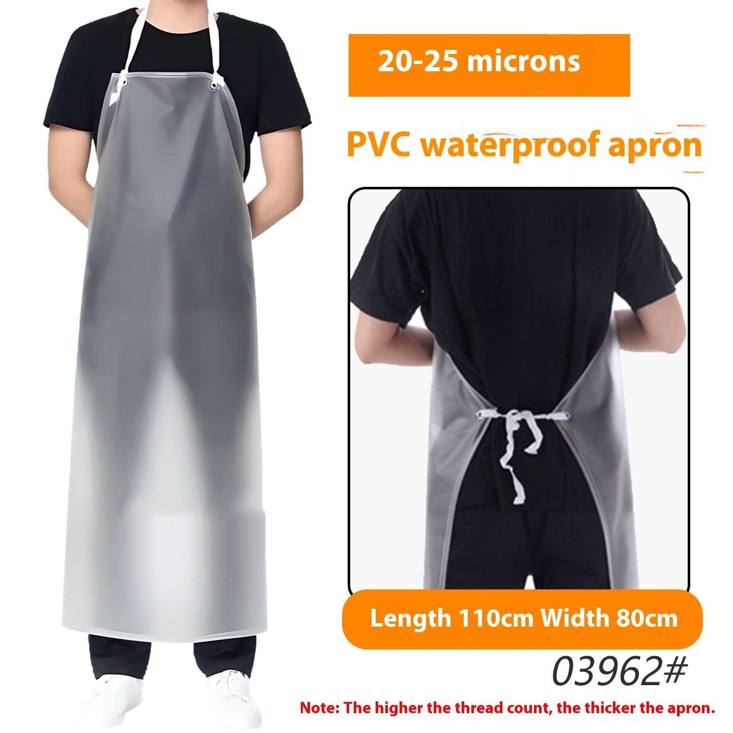 Thick Transparent PVC Apron Thick Transparent PVC Apron | Ectron Online