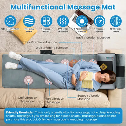 Full Body Electric Massage Mat with Heat Full Body Electric Massage Mat Heating V | Ectron Online
