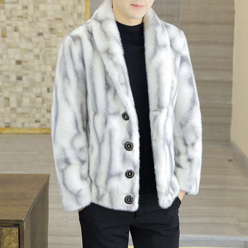Men's Mink Fur Coat Mink Coat Men's Winter Fur Trend | Ectron Online