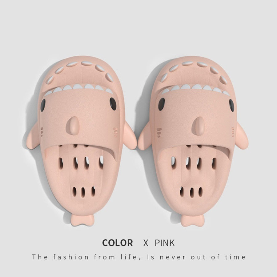 Shark Slippers With Drain Holes Shower Shoes For Women Quick Drying Eva Pool Shark Slides Beach Sandals With Drain Holes Shark Slippers With Drain Holes Shower S | Ectron Online