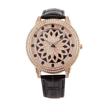 Women's Good Luck Comes Rotating Watch