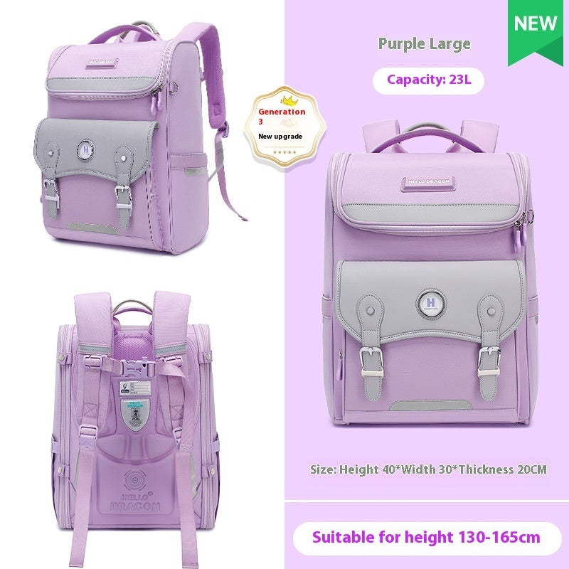 Lightweight Kids' Backpack with Spine Support – Grades 1–6 Primary School Students Grade One Two Th | Ectron Online