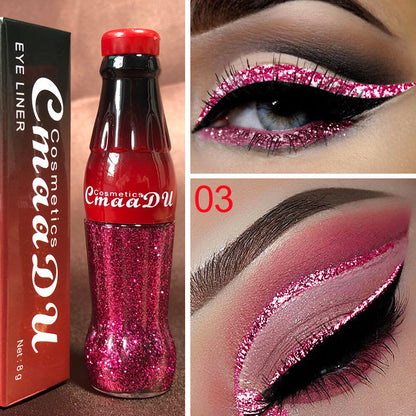 CmaaDu Color Glitter Glitter Glitter Liquid Eyeliner