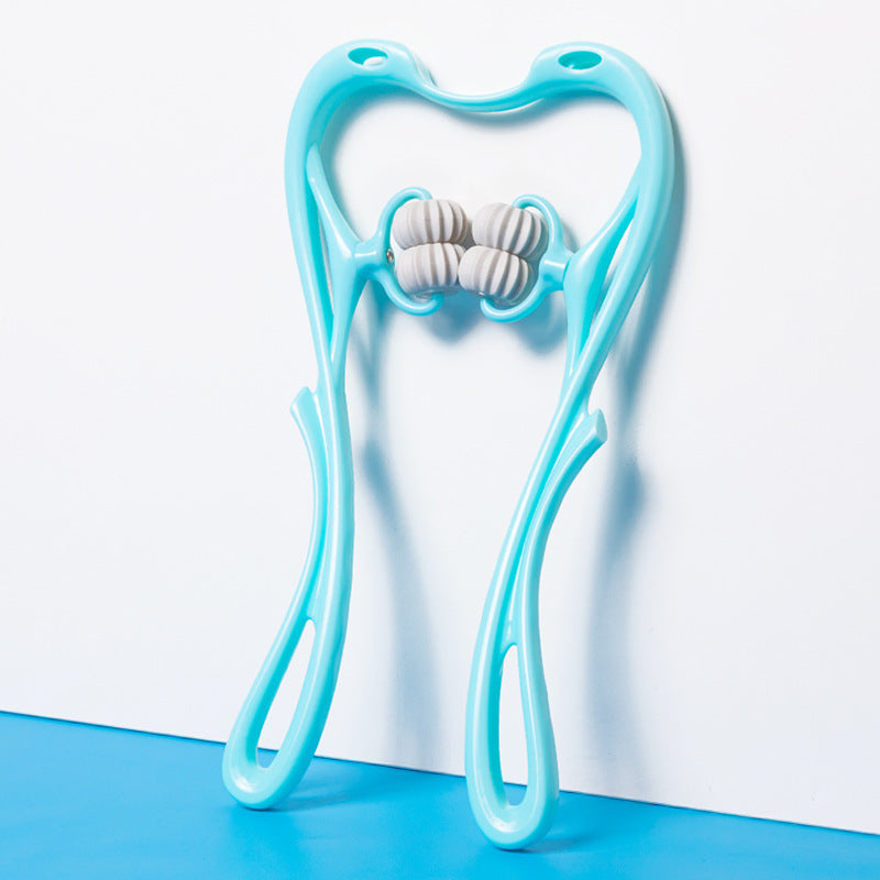 Wheel Manual Neck Massager - Multifunctional Roller for Pain Relief