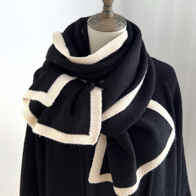 Color Matching Scarf Knitted Wool Scarf Color Matching Scarf Knitted Wool Scarf | Ectron Online