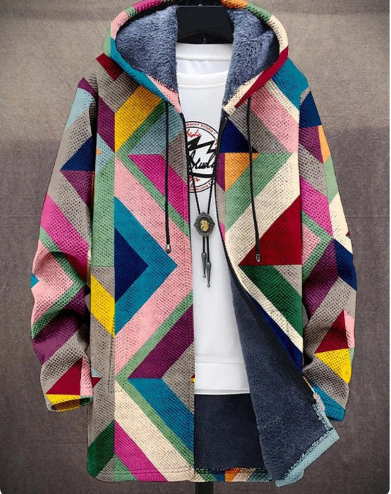 Digital Print Padded Fleece Jacket Fashion Digital Printing Fleece Padded C | Ectron Online