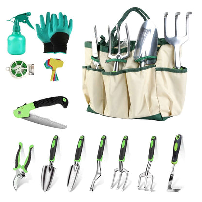 13-Piece Heavy-Duty Aluminum Alloy Gardening Tool Starter Kit 13Pcs Garden Tool Set Aluminum Alloy Gar | Ectron Online