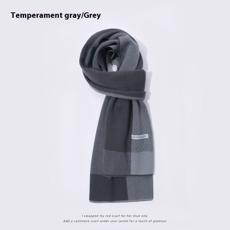 Men's Winter Outdoor Windproof Scarf