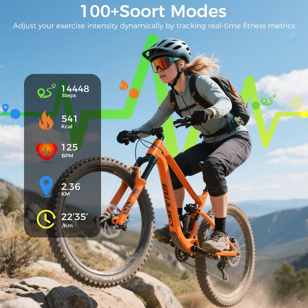 Smart Watch with Bluetooth Call & 1.95" HD Screen | Fitness Tracker