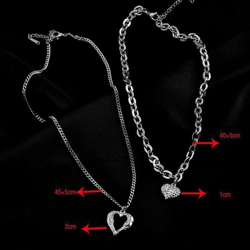 Titanium Steel Angel Wings Love Heart Necklace Titanium Steel Angel Wings Love Necklace | Ectron Online
