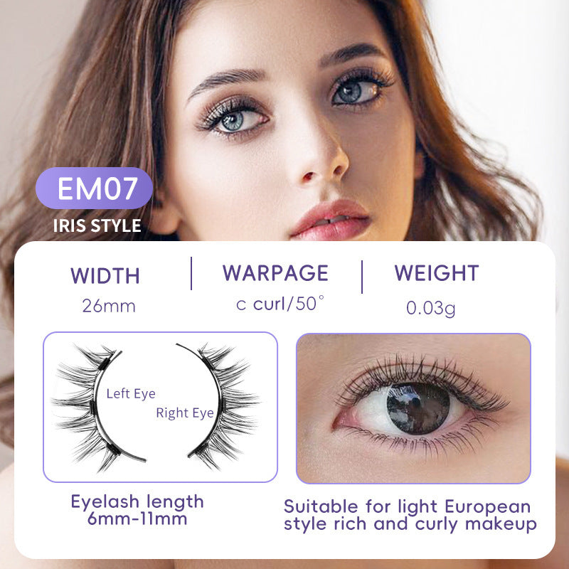 Natural Magnetic Mink False Eyelashes – Soft, Easy to Wear Natural Eyelashes Magnetic Suction False | Ectron Online
