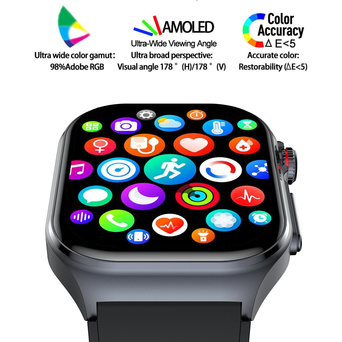 2.0" Smart Watch with Bluetooth Call | Fitness & Sleep Tracker