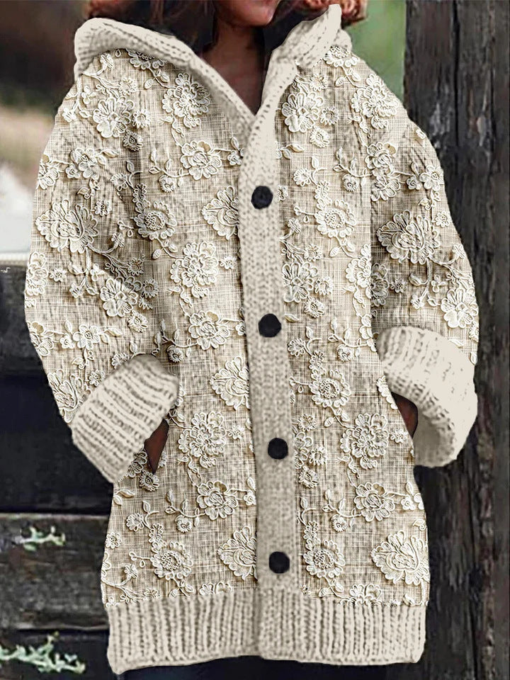 Ethnic Print Women's Casual Cloak Coat - Boho Style Ethnic Print Women's Casual Cloak Coat | Ectron Online