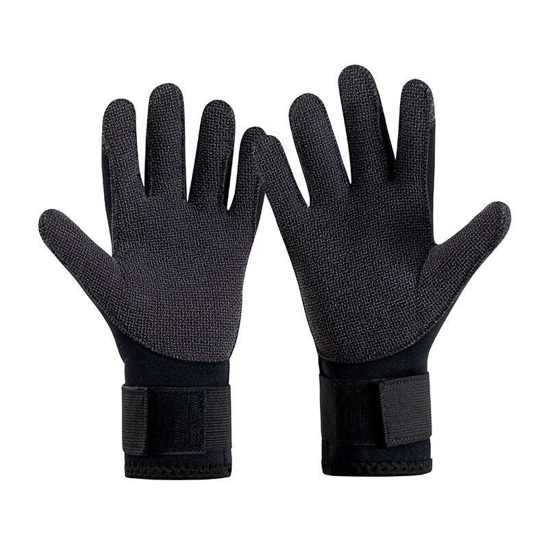 35MM Diving Mittens Wear-resistant Kevlar Titanium Coating Cold-proof Warm Non-slip Water Puncture-proof