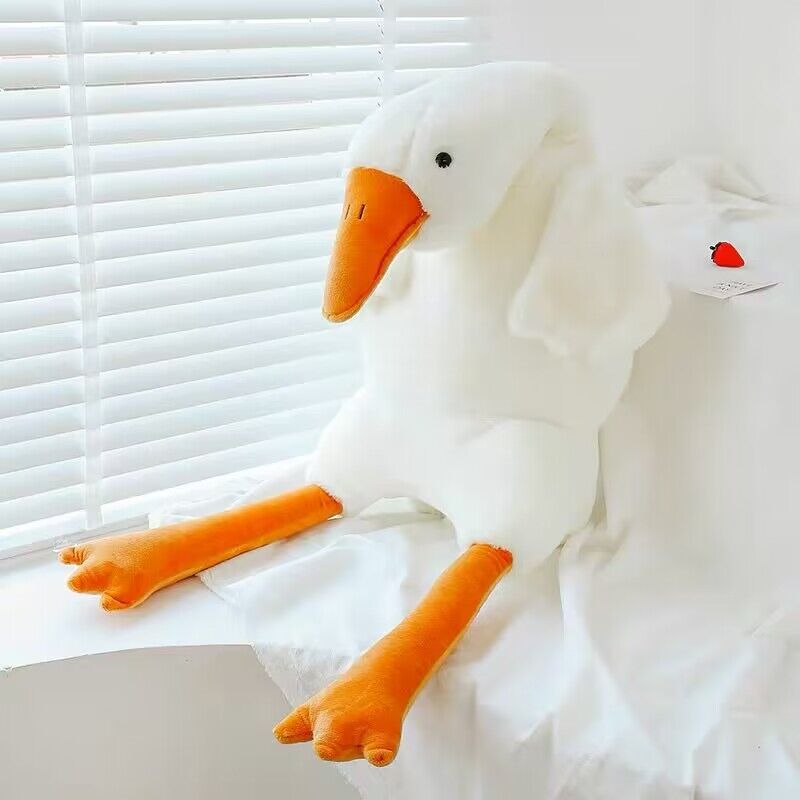 Big White Goose Plush Pillow