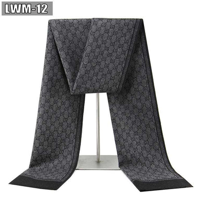 Men's Scarf European And American Cashmere Autumn And Winter Business Plaid