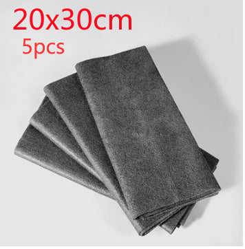 Thickened Magic Cleaning Cloth Microfiber Surface Instant Polishing Household Cleaning Cloth For Glass Windows Mirrors Car Kitchen Gadgets