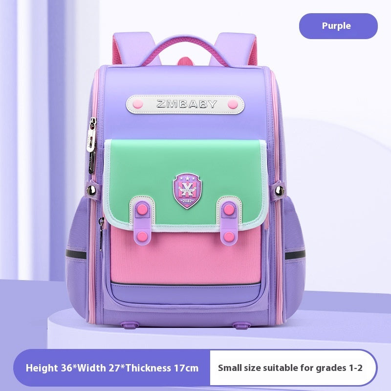 Sesame British Style Schoolbag | Grades 1-6 Lightweight Backpack New Sesame Baby Primary School Schoolbag | Ectron Online