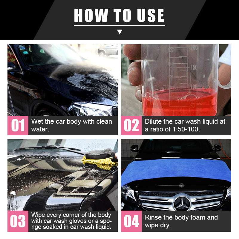 Strong Cleaning Agent Glazing Car Wash for High-Gloss Shine