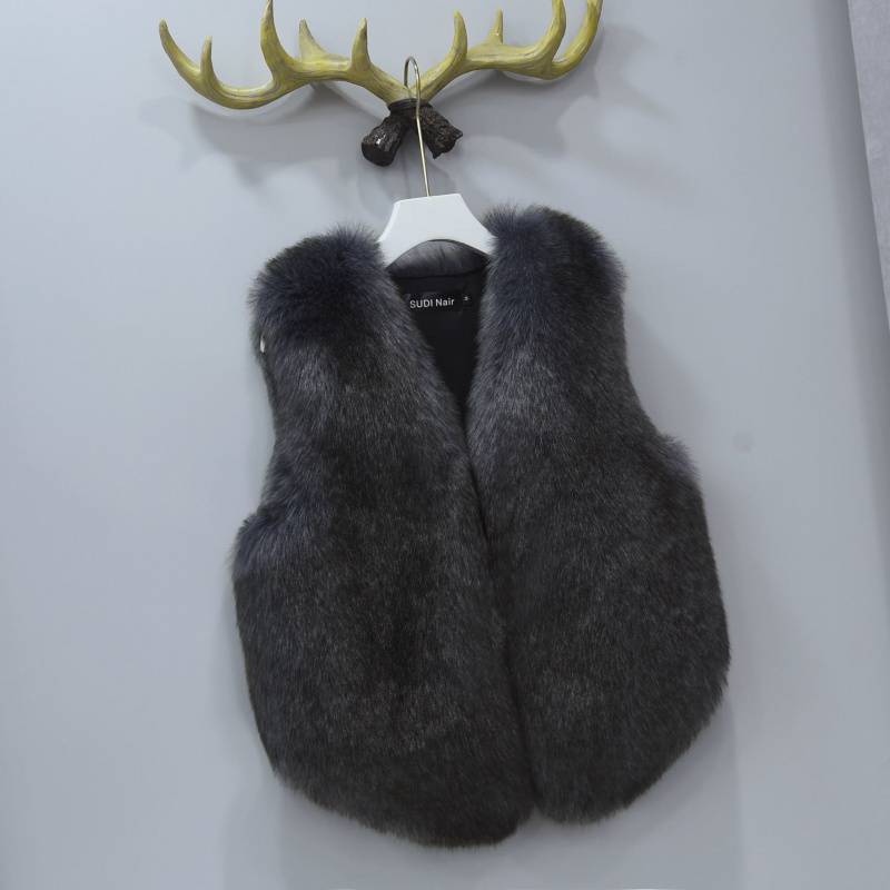 New Women's Short Faux Leather Waistcoat