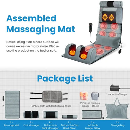 Full Body Electric Massage Mat with Heat Full Body Electric Massage Mat Heating V | Ectron Online