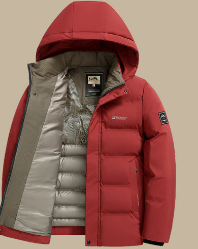 Warm And Fleece Thickened Down Jacket