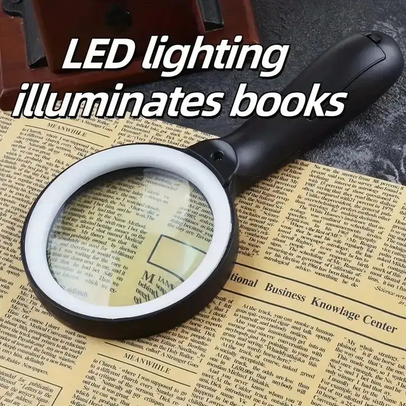 LED Handheld Magnifying Glass - For Reading, Repairs & Hobbies The Handheld Magnifying Glass With Light | Ectron Online