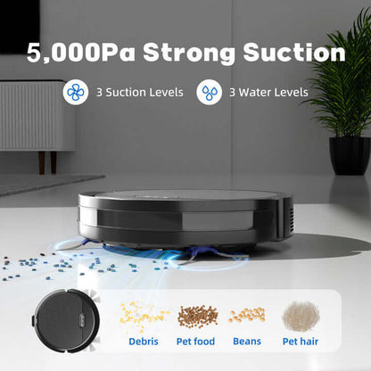 3-in-1 Robot Vacuum and Mop Robot Vacuum And Mop, 3 In 1 Combo Clean | Ectron Online