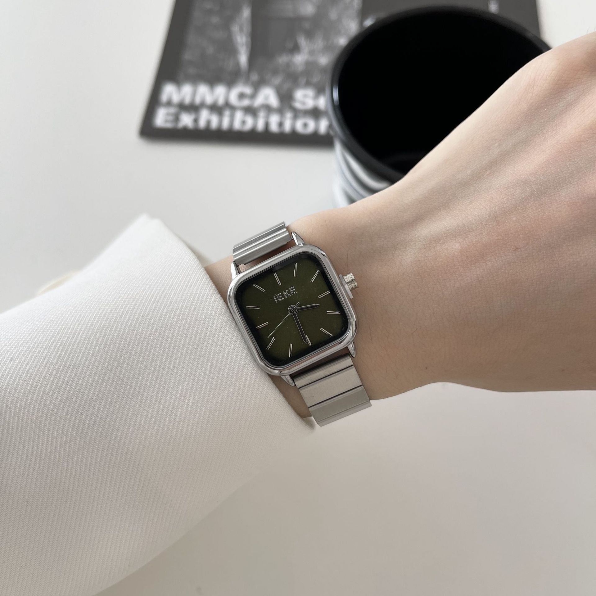 Fashion Square Watch | Simple Steel Belt Simple Square Fashion Exquisite Steel Be | Ectron Online