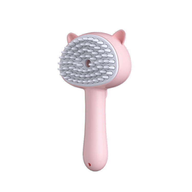 Hair Cleaning Brush with Mist | Rechargeable Self-Cleaning Slicker Brush Hair Cleaning Brush With Mist Multifunct | Ectron Online