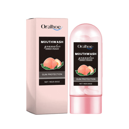 Oralhoe Peach Mouthwash Pellets Oralhoe Peach Flavor Teeth Cleaning Mout | Ectron Online