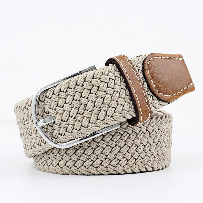 Women's Canvas Pants with Braided Belt Women's Canvas Belt Student Pants Casual | Ectron Online